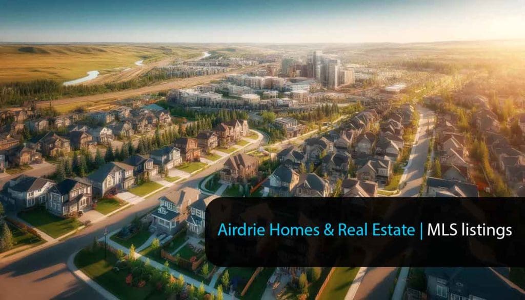 A panoramic view of AI generated Airdrie - Airdrie Homes For Sale A-panoramic-view-of-AI-generated-Airdrie