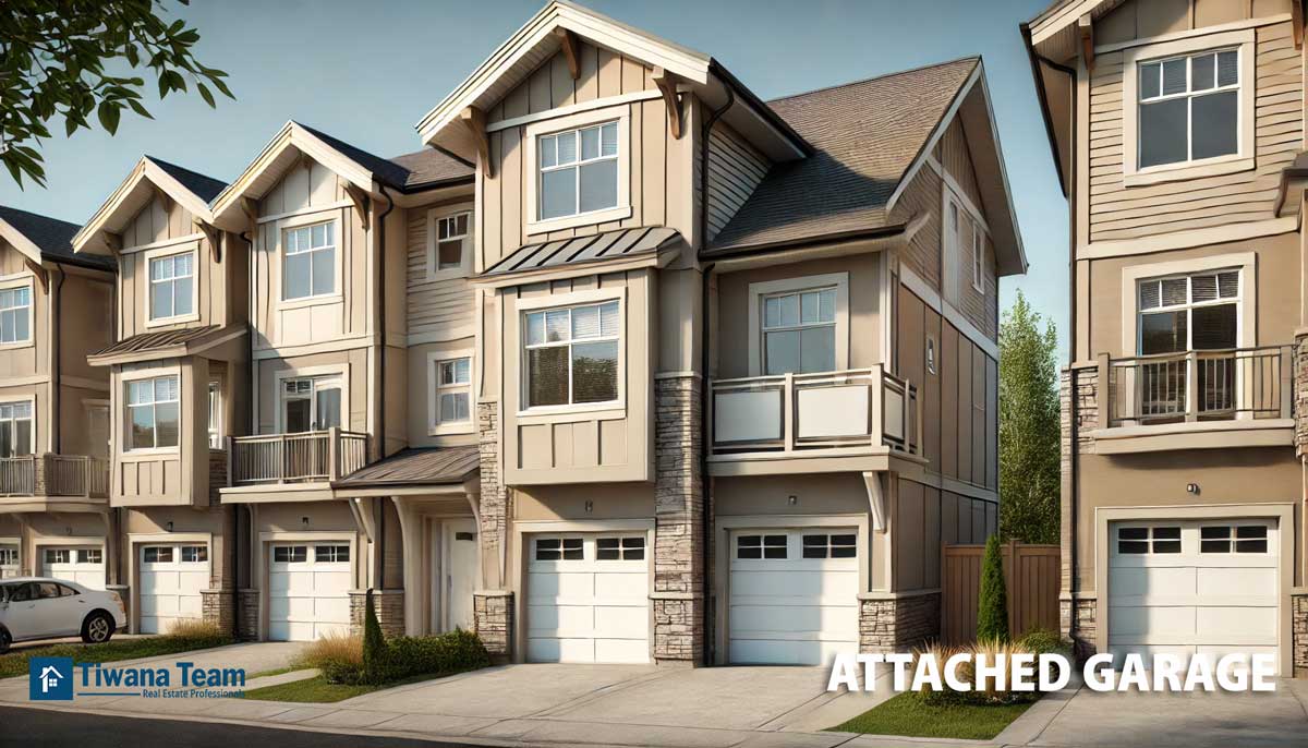 townhouses  with attached garage