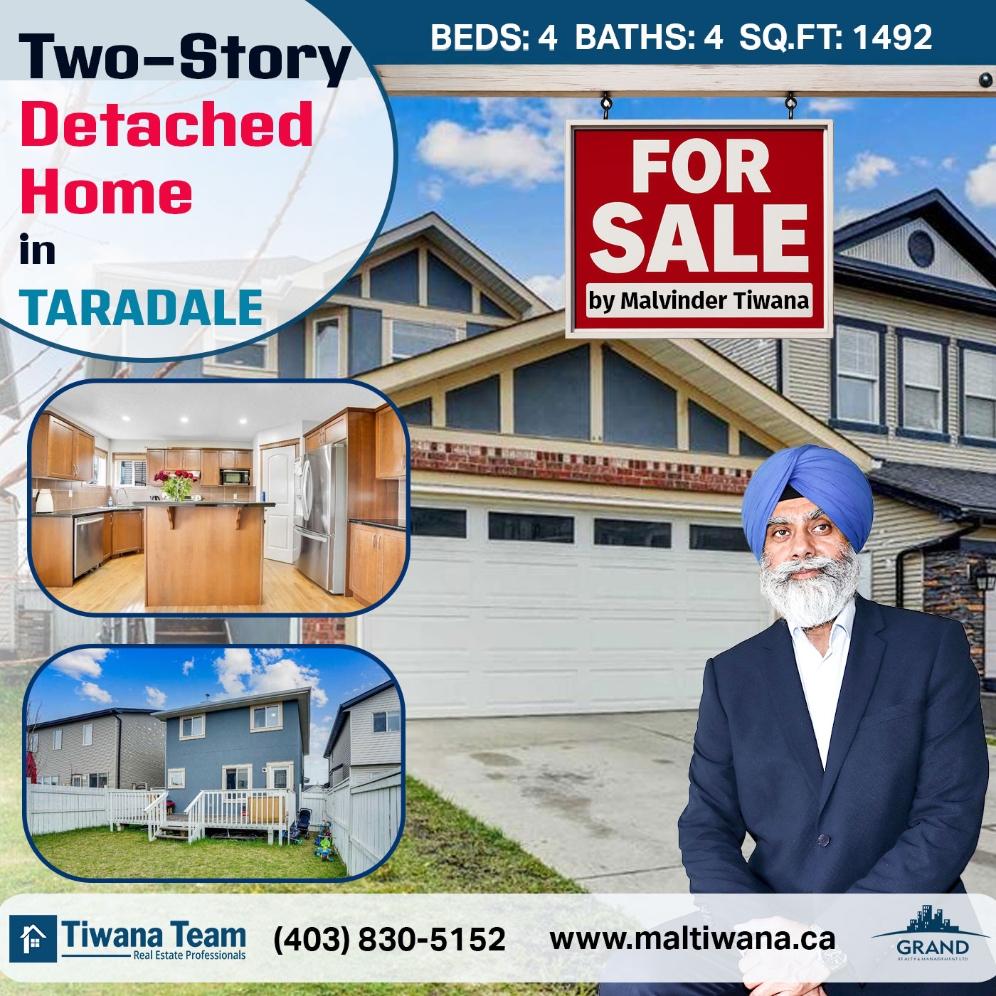 94 Taralake Way NE in Calgary: Taradale Detached for sale